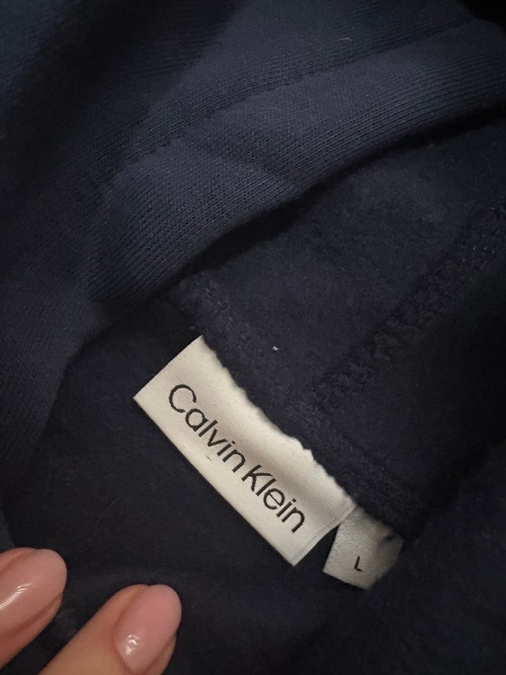 Kadın Lacivert Kapüşonlu Salaş Sweatshirt - Görsel 2