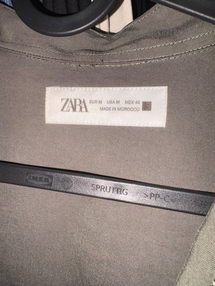 Gri Uzun Kollu Keten Gömlek - Görsel 3