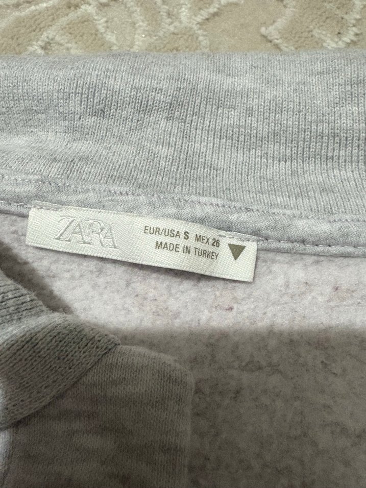 Bordo Gri Çizgili Kadın Sweatshirt - Görsel 2