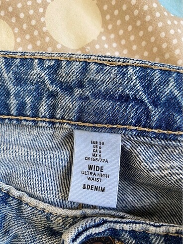 38 Beden mavi Renk H&M kot pantolon