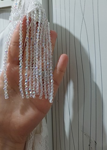 Dantel Kumaşlı Beyaz balık gelinlik - Görsel 6