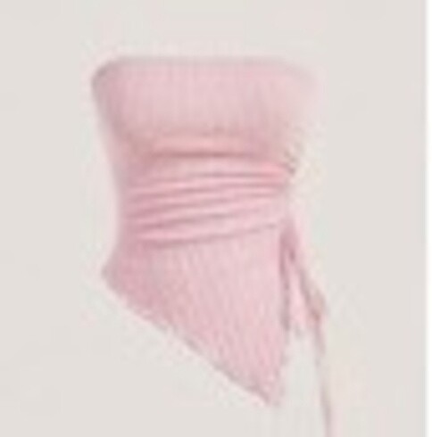 Pembe straplez crop