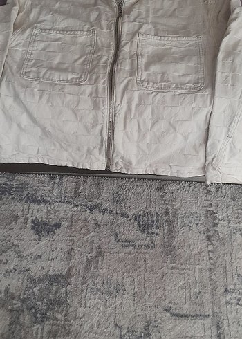 Bershka Ekru Fermuarli Hafif Ceket