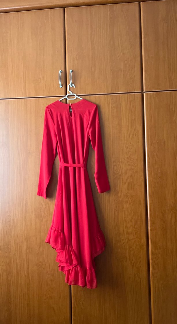 #puane tül elbise - Görsel 4