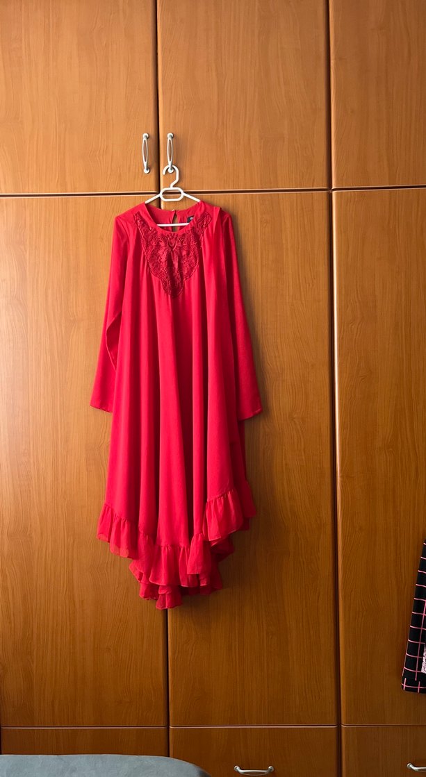 #puane tül elbise - Görsel 5