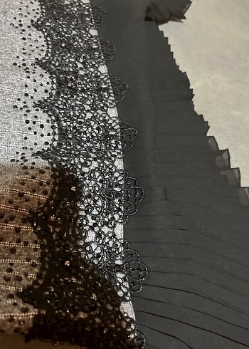 Gri Midi Triko Elbise Notch Yaka - Görsel 10