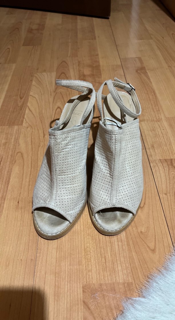 Bej Midi Kadın Elbise, Strappy Askılı, Normal Kesim - Görsel 4