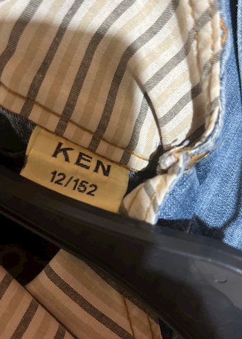 Nakışlı Parlak Detaylı Mavi Kot Salopet - Görsel 9