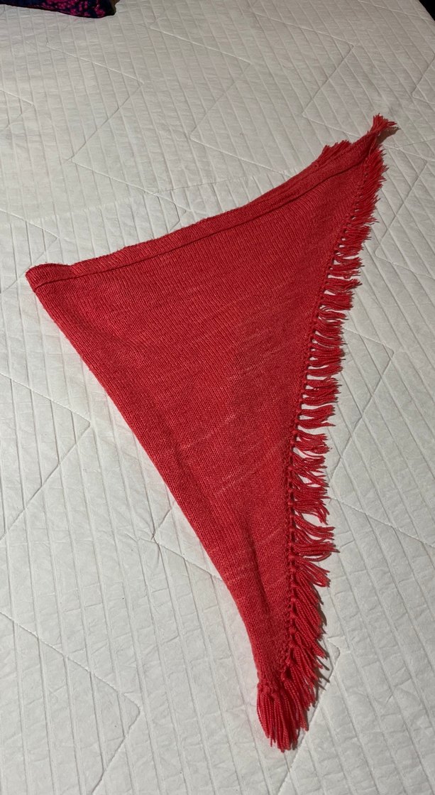 Pembe Dantel Örgü Bohem Saç Bandı - Görsel 4