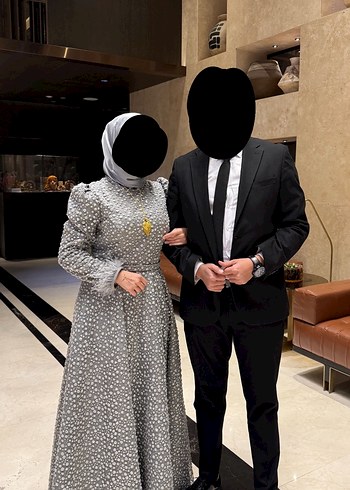 Abiye VİP ASEM GRi Taşlı Abiye