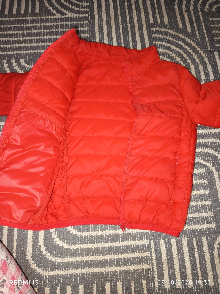 Kırmızı Fermuarlı Erkek Çocuk Mont - Görsel 2