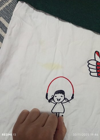 Düğmeli Baskılı Hamile Elbisesi - Görsel 3