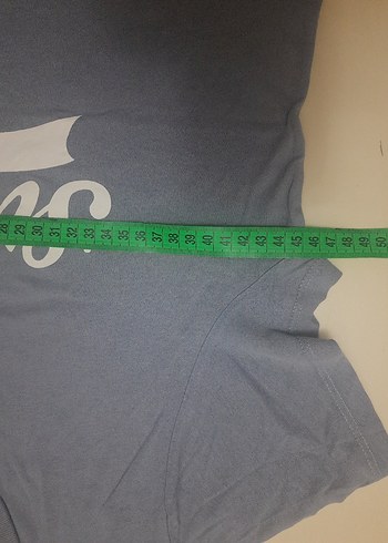 Gri Baskılı Kısa Kollu  Tişörtü - Görsel 5