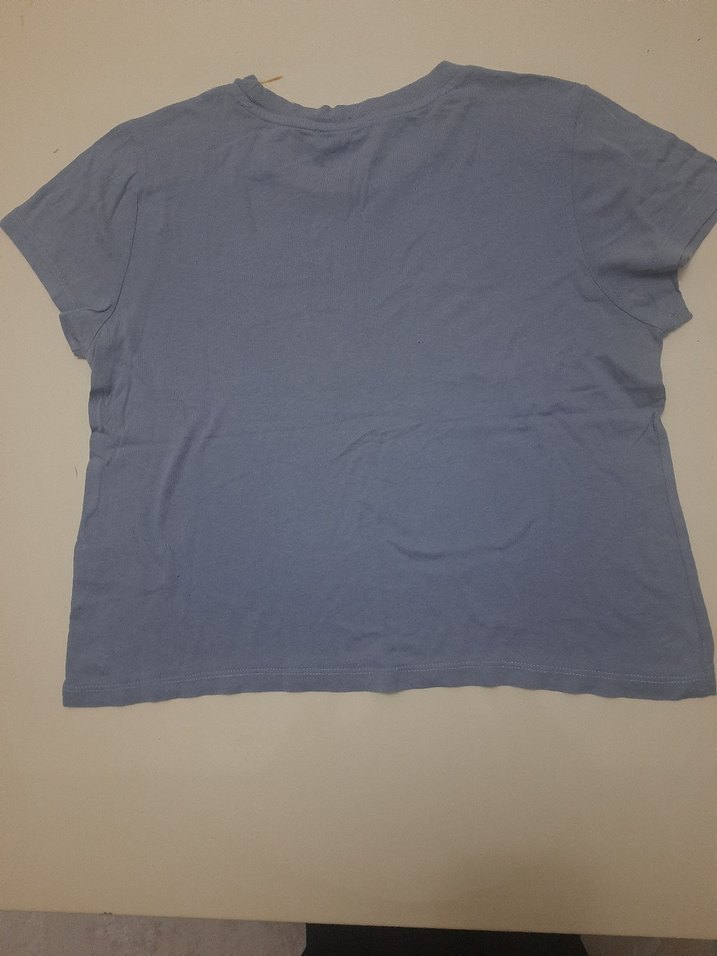 Gri Baskılı Kısa Kollu  Tişörtü - Görsel 2