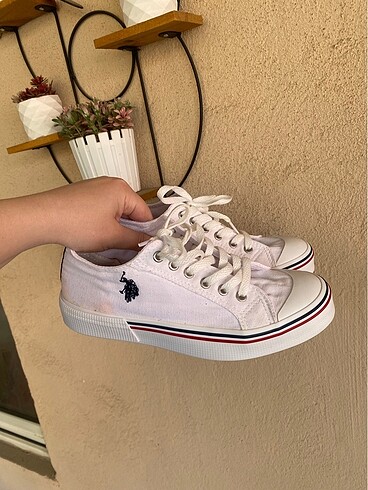 38 Beden beyaz Renk Us Polo Assn Spor ayakkabı