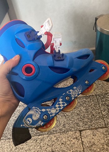 tek ebat Beden mavi Renk Mavi Tokalı Erkek Paten