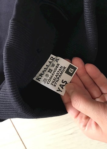 Kız lacivert şort Etek Elastik Bel - Görsel 4