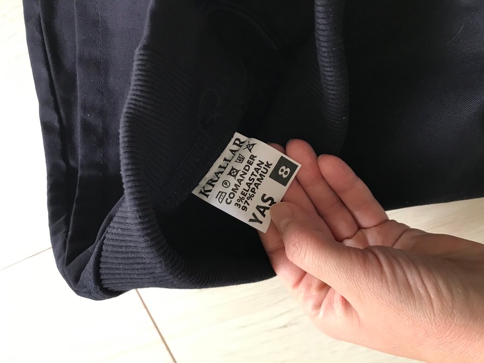 Kız lacivert şort Etek Elastik Bel - Görsel 4