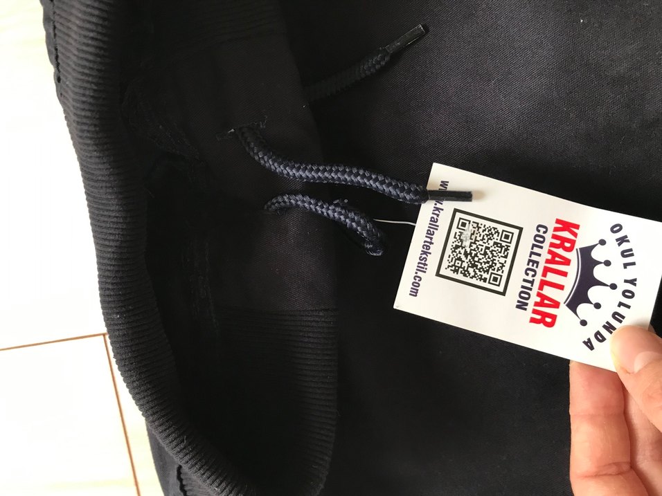 Kız lacivert şort Etek Elastik Bel - Görsel 5