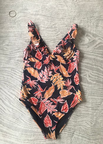 Renkli Bohem Fırfırlı Kadın Mayo - Görsel 2