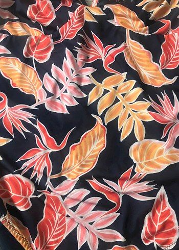 Renkli Bohem Fırfırlı Kadın Mayo - Görsel 7