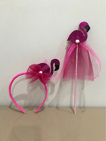 filamingo taç ve asa seti - Görsel 2