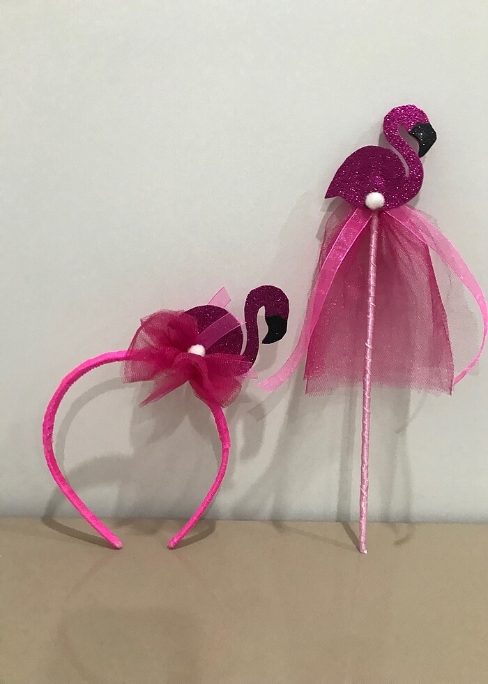 filamingo taç ve asa seti - Görsel 2