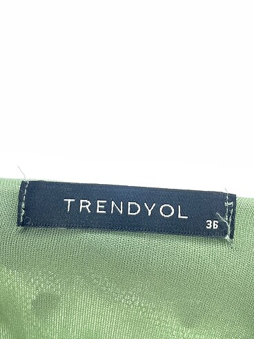 36 Beden yeşil Renk Trendyol & Milla Kısa Elbise %70 İndirimli.