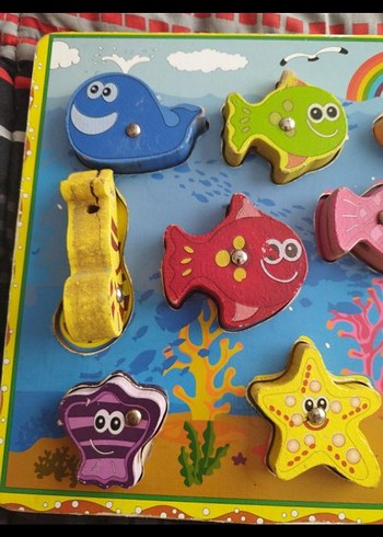  Beden Renk Renkli Hayvan Figürlü Çocuk Yapbozu