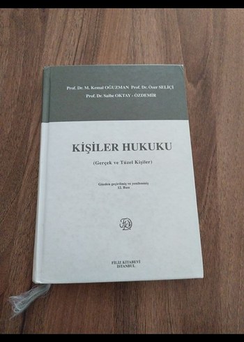 Kişiler Hukuku - Gerçek ve Tüzel Kişiler Kitabı