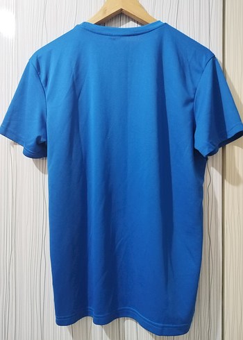 Mavi Kısa Kollu Erkek Tişört - Görsel 3