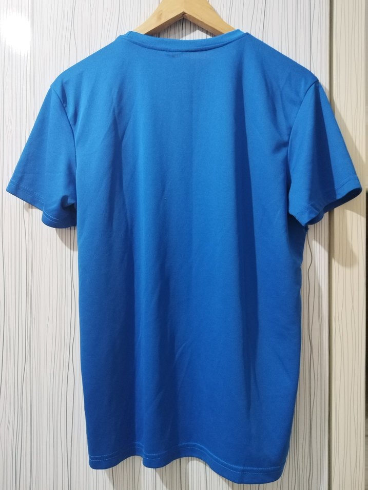 Mavi Kısa Kollu Erkek Tişört - Görsel 3