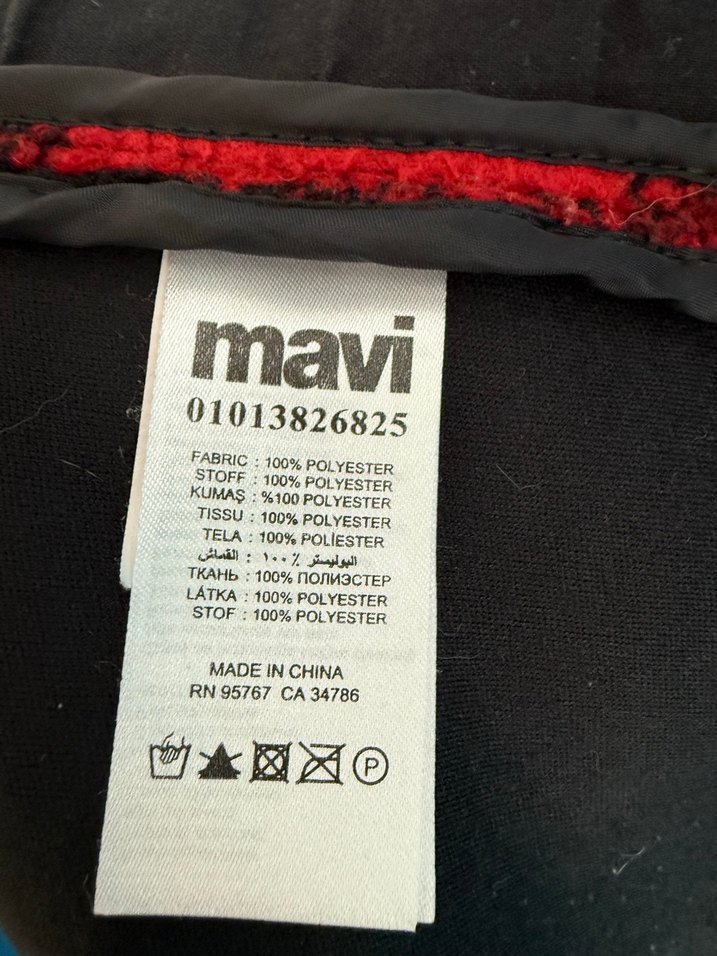 Polar/ Kırmızı Siyah Ekose Fermuarlı unisex Polar - Görsel 5