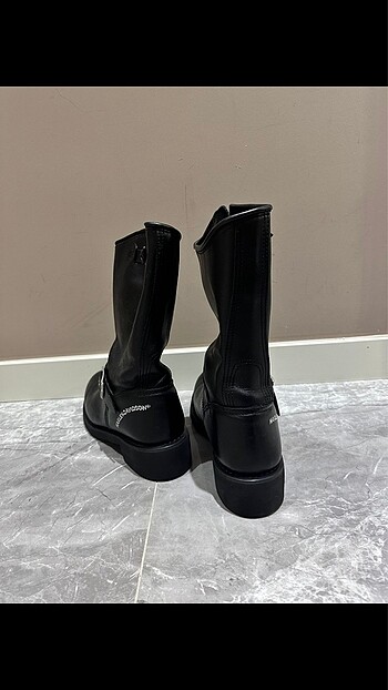 Bot siyah harley davidson 41,5-42 - Görsel 4