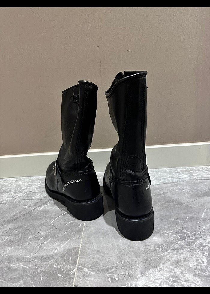 Bot siyah harley davidson 41,5-42 - Görsel 4