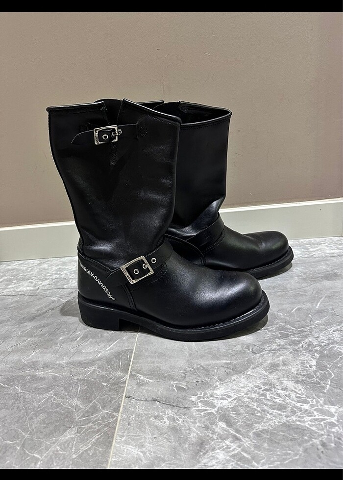 Bot siyah harley davidson 41,5-42 - Görsel 2