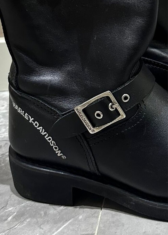 Bot siyah harley davidson 41,5-42 - Görsel 3