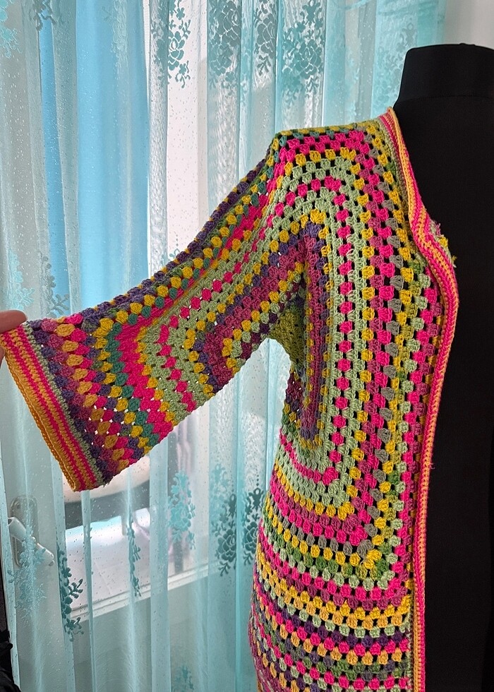 Hırka ceket el örgüsü - Görsel 2