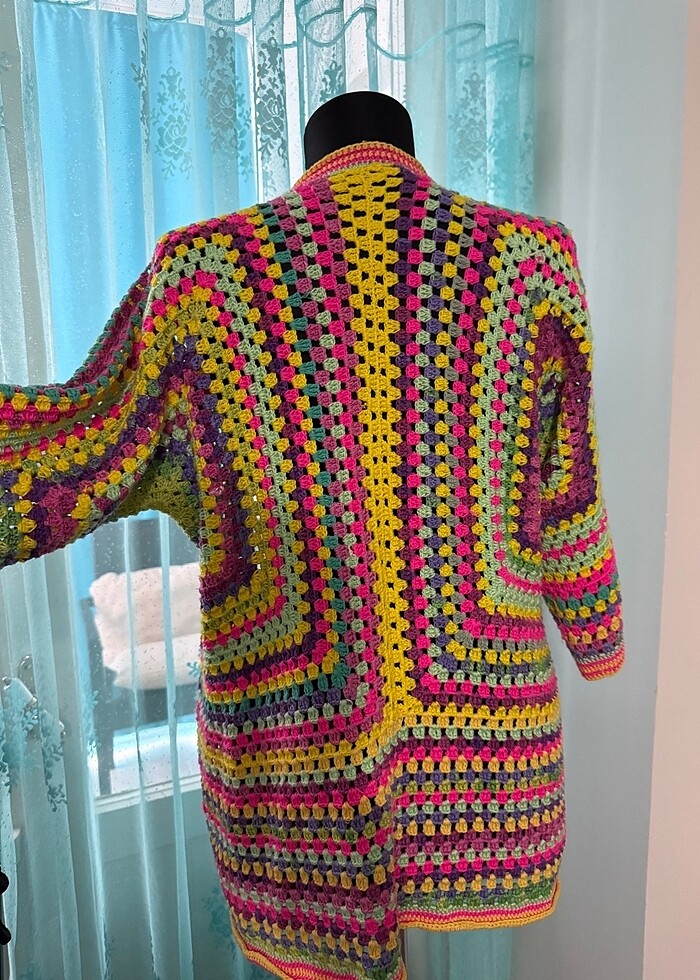Hırka ceket el örgüsü - Görsel 3