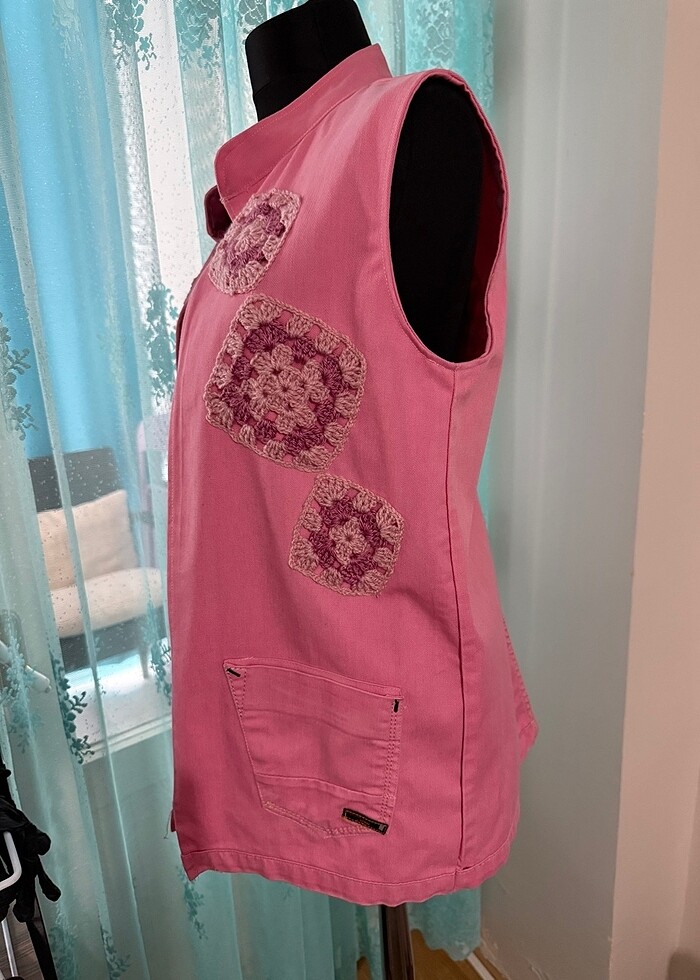 Kot yelek el örgüsü ile geri dönüşüm - Görsel 2