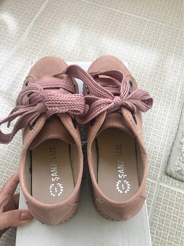 36 Beden Bayan sneaker 36 no pudra rengi
