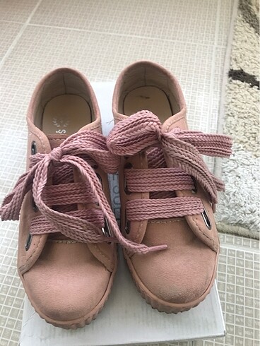 Bayan sneaker 36 no pudra rengi