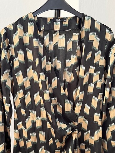 LC Waikiki Lcw kruvaze saten elbise