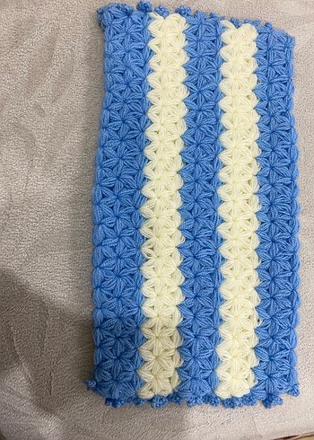 Mavi Beyaz Çizgili Banyo Süngeri - Görsel 3