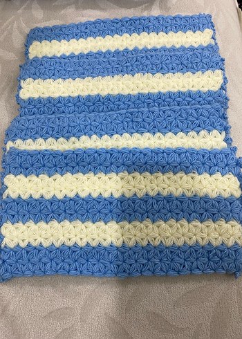 Mavi Beyaz Çizgili Banyo Süngeri - Görsel 2