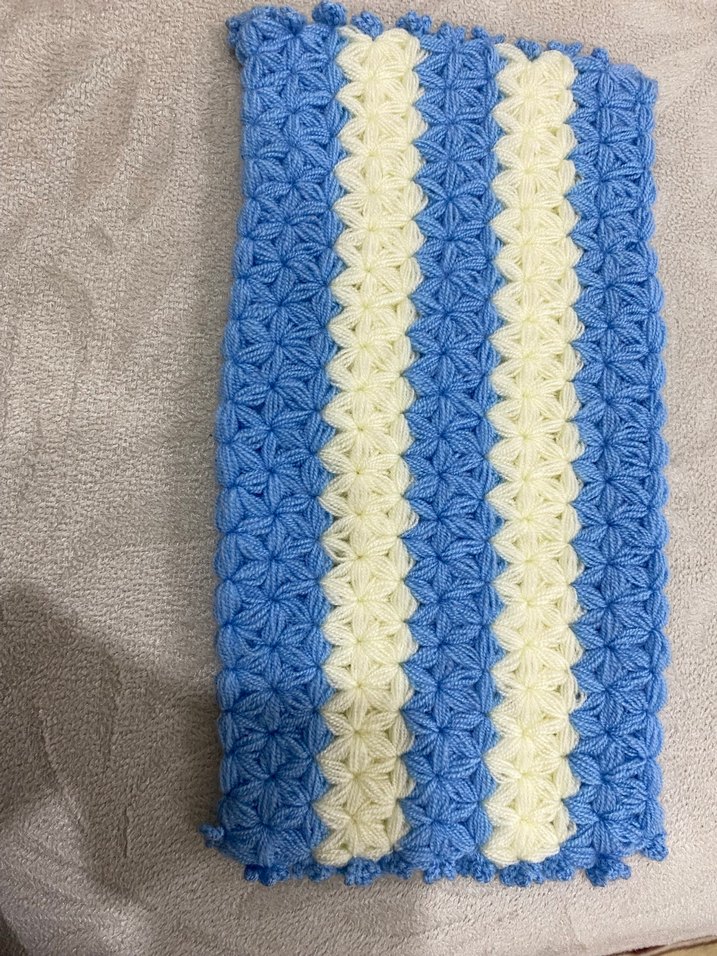 Mavi Beyaz Çizgili Banyo Süngeri - Görsel 3