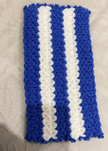 Lacivert Beyaz Çizgili Banyo Süngeri - Görsel 4