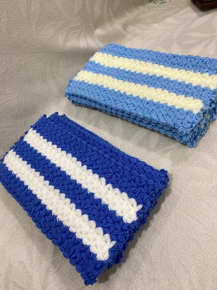 Lacivert Beyaz Çizgili Banyo Süngeri - Görsel 5