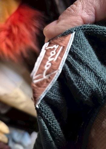 Bohem yesil Örgü Kadın Hırka - Görsel 3