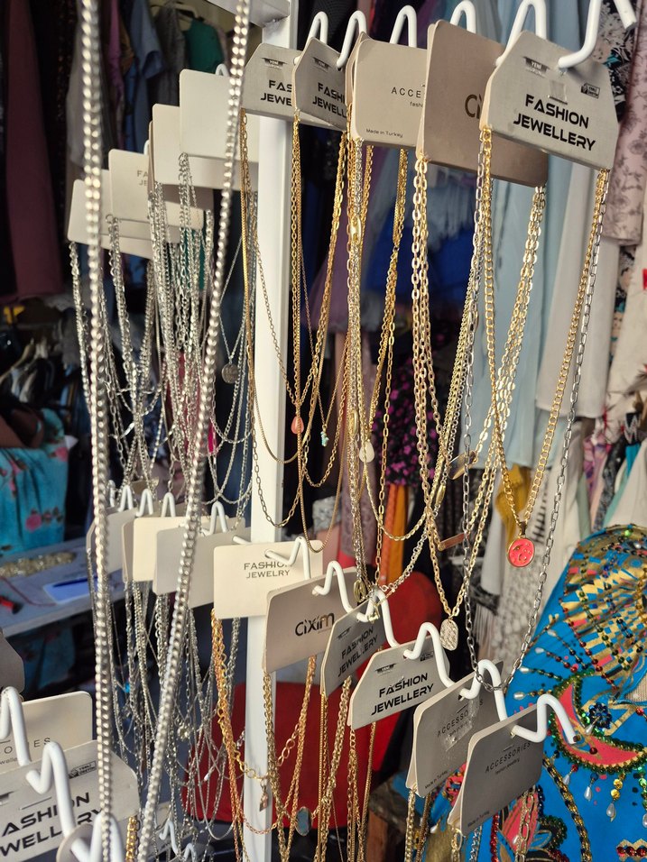 Renkli Desenli Bohem Zincir Kolye - Görsel 2